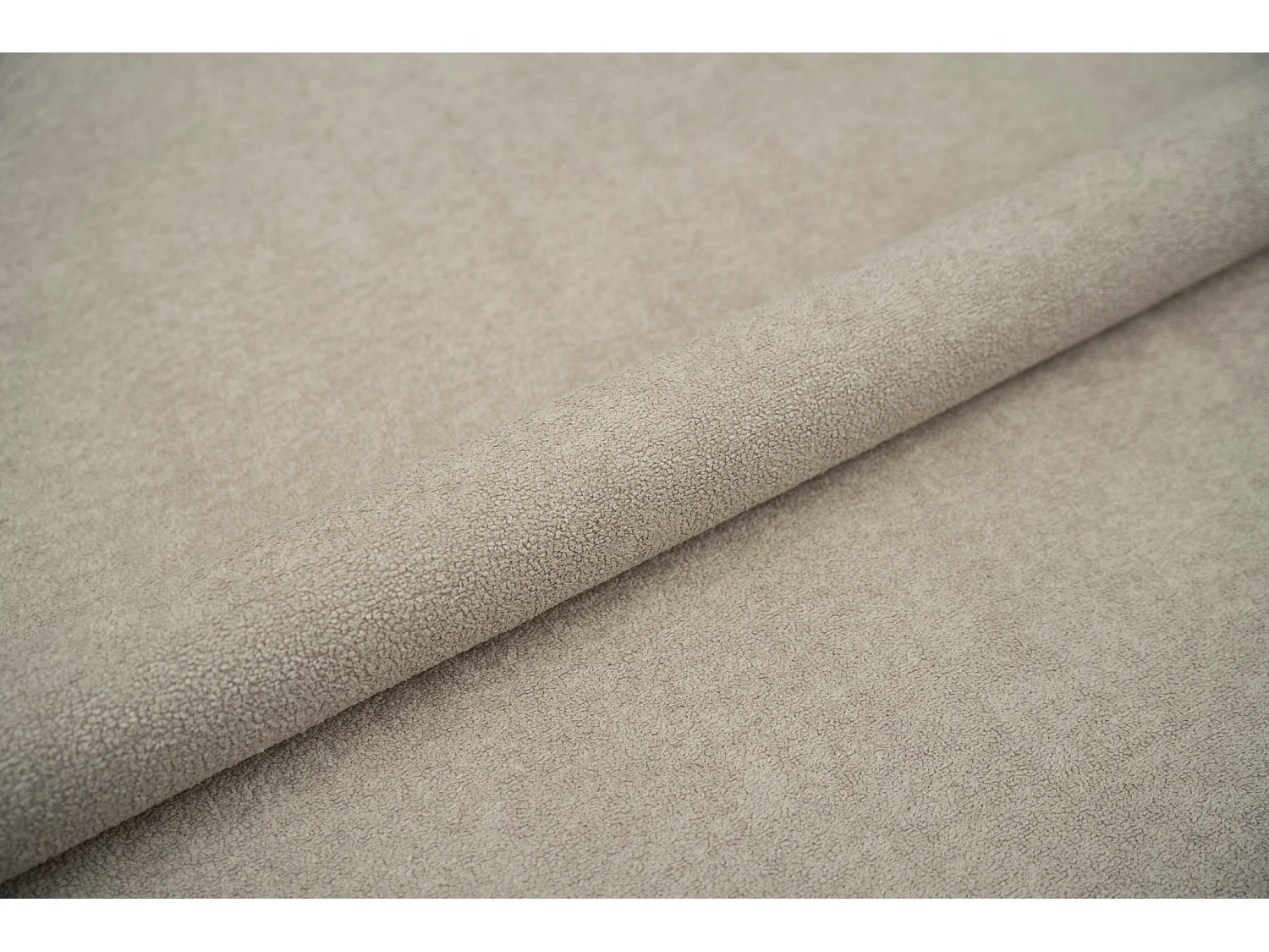BESILIO Lit tapissé pour chambre à coucher 160x200 Zanzi - cadre métallique, coffre de rangement, bordure décorative, tissu chenille - Beige
