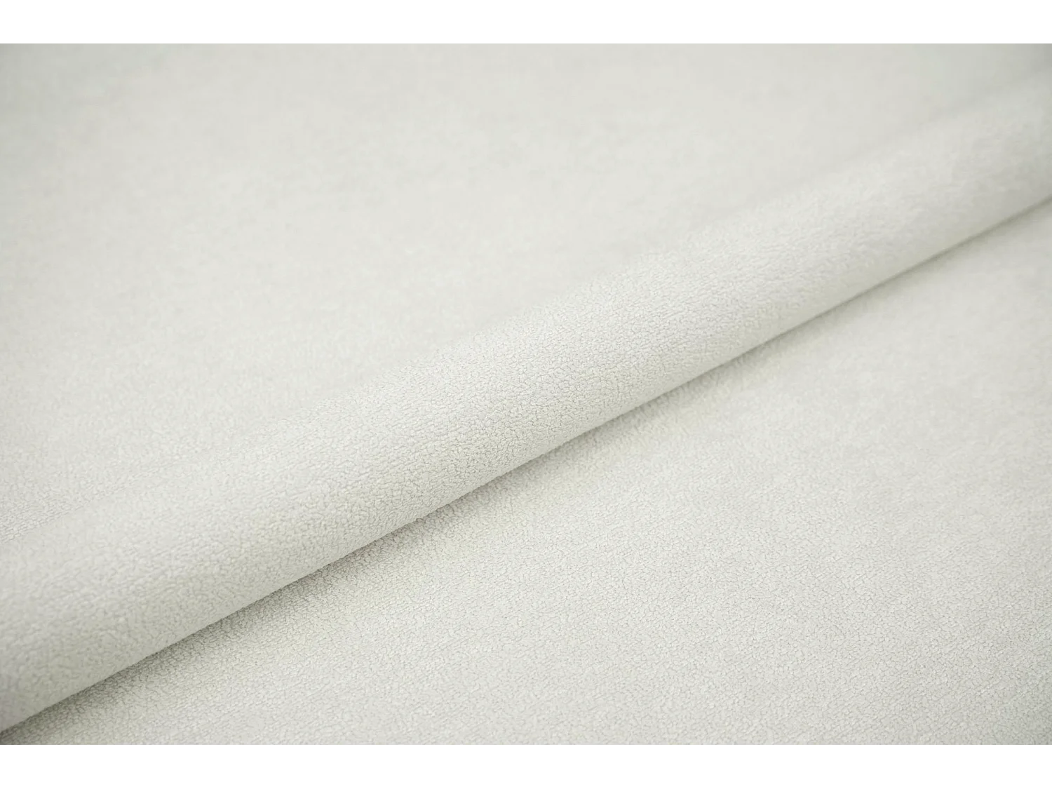 BESILIO Tapicerowane łóżko do sypialni 160x200 Zanzi - stelaż metalowy, pojemnik, ozdobna lamówka, tkanina szenil- Kremowy