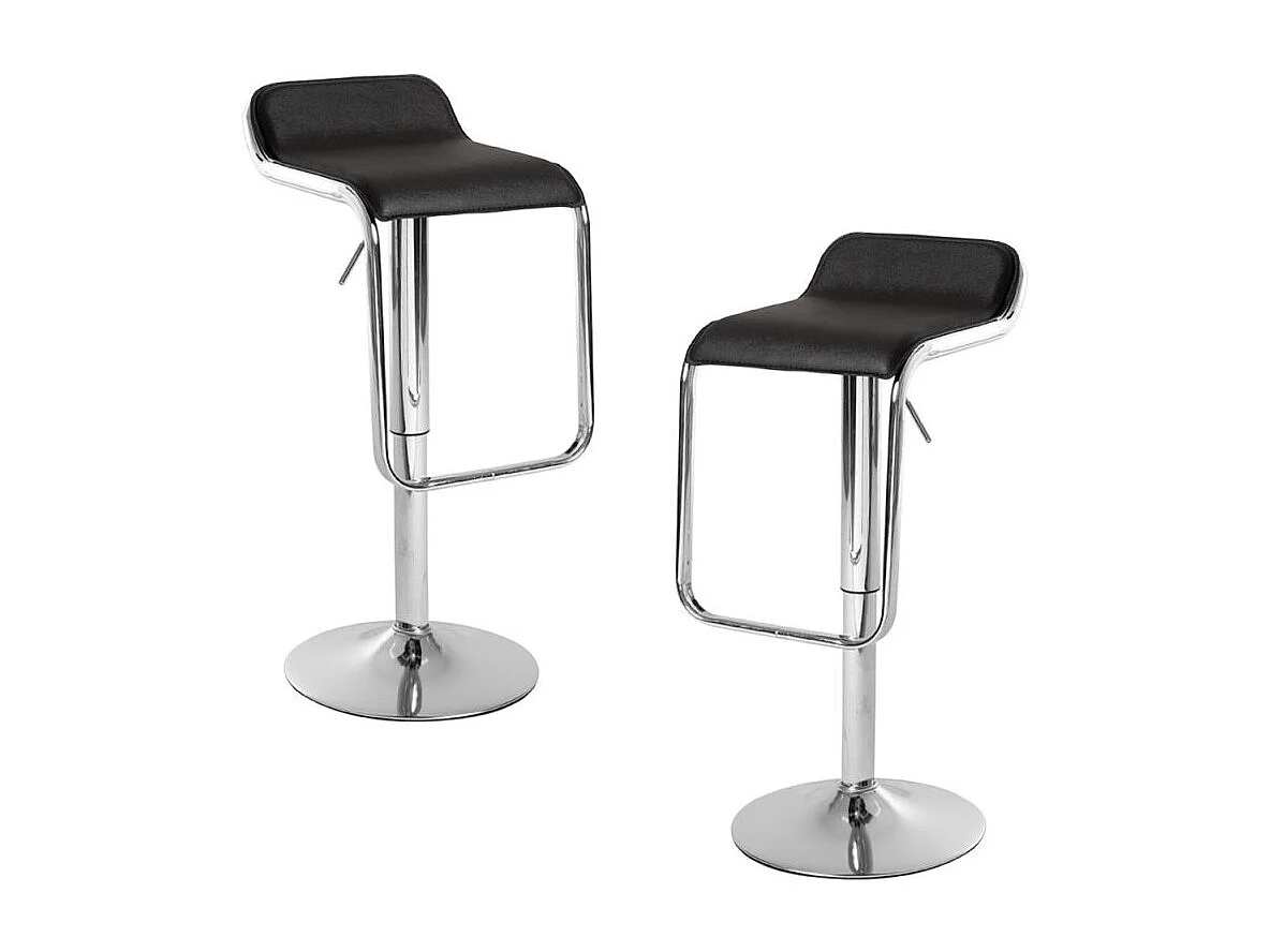 Lote de 2 Taburetes Itri - Negro