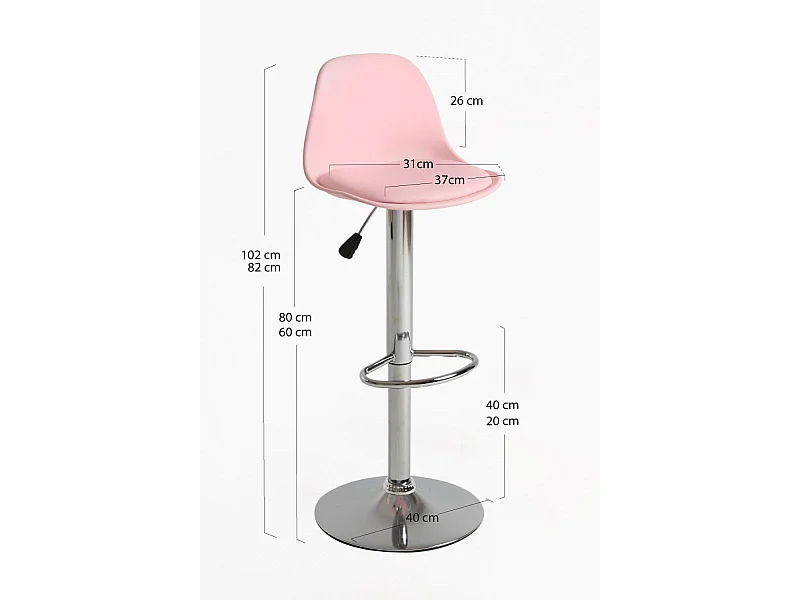 Taburetes Cocina - Taburete Tulipa - Rosa