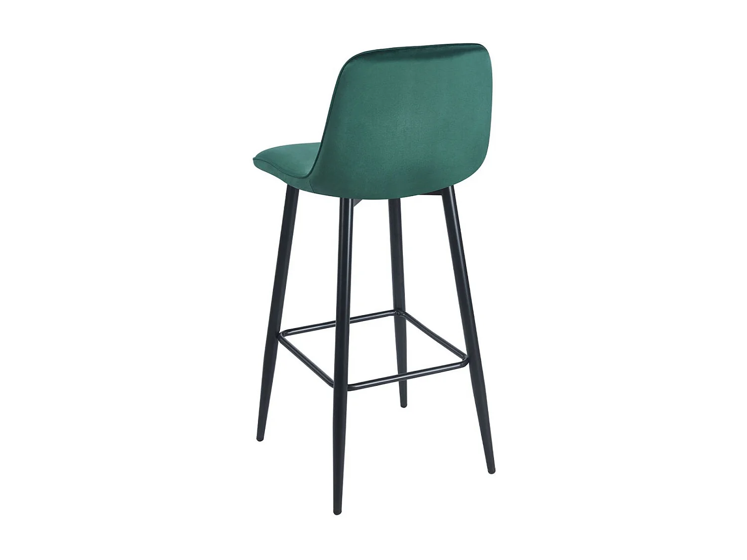 Taburetes Cocina - Taburete Coyal Black Terciopelo - Verde