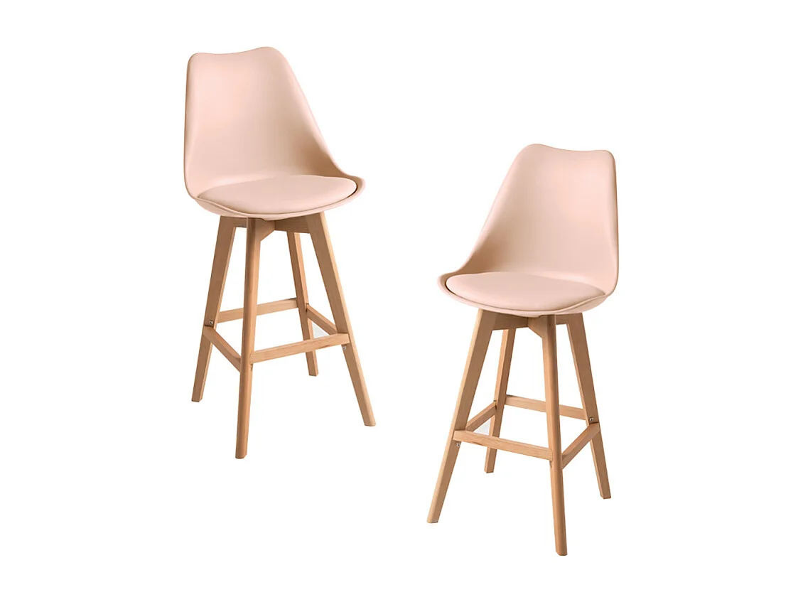 Lote de 2 Taburetes Synk - Beige