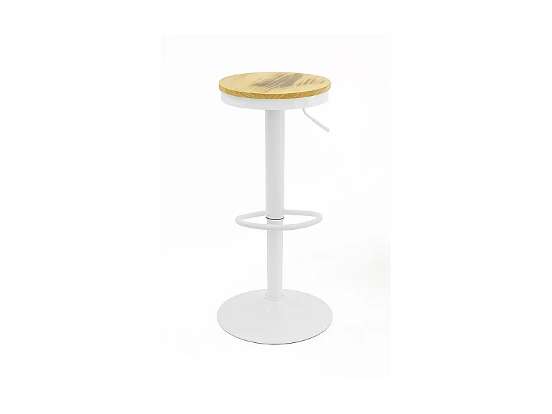 Lote de 6 Taburetes Vikin Asiento Madera - Blanco