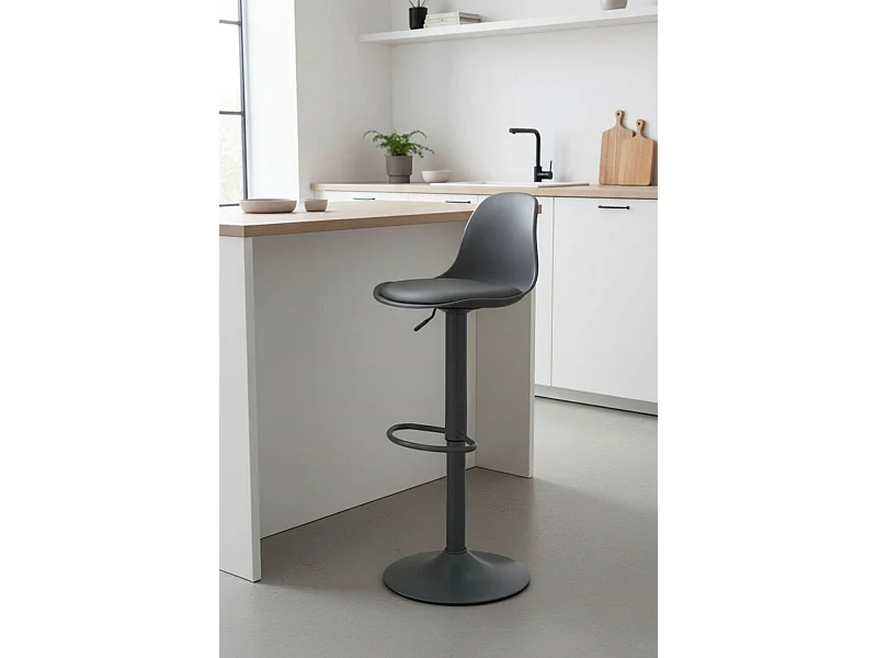 Taburetes Cocina - Taburete Tulipa Total - Gris oscuro