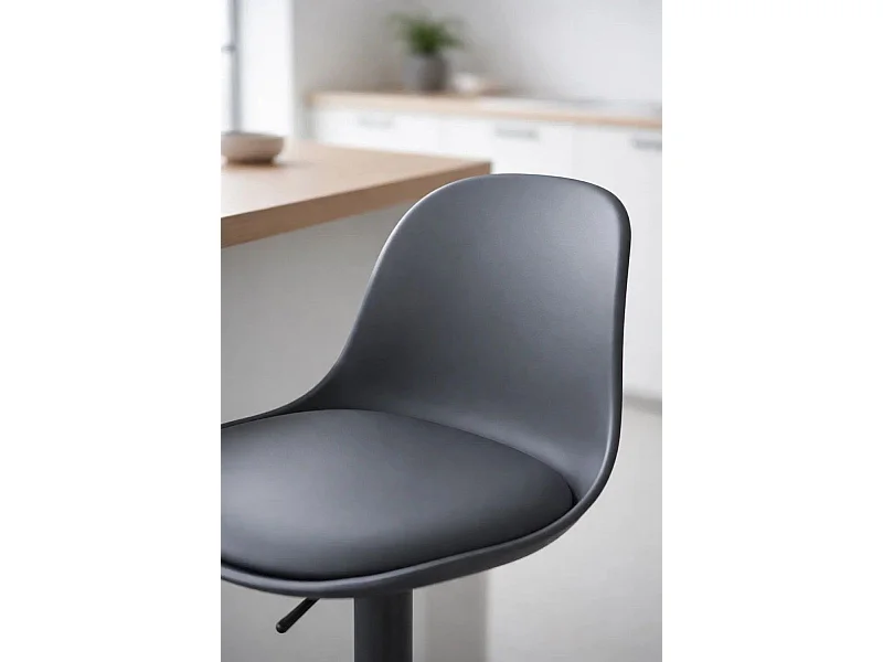 Taburetes Cocina - Taburete Tulipa Total - Gris oscuro