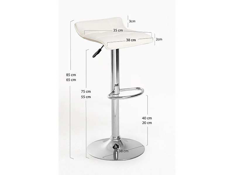 Taburetes Cocina - Taburete Bravio - Blanco