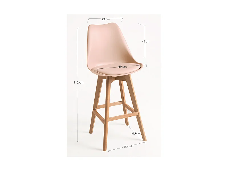 Taburetes Cocina - Taburete Synk - Beige