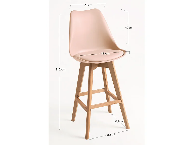 Taburetes Cocina - Taburete Synk - Beige