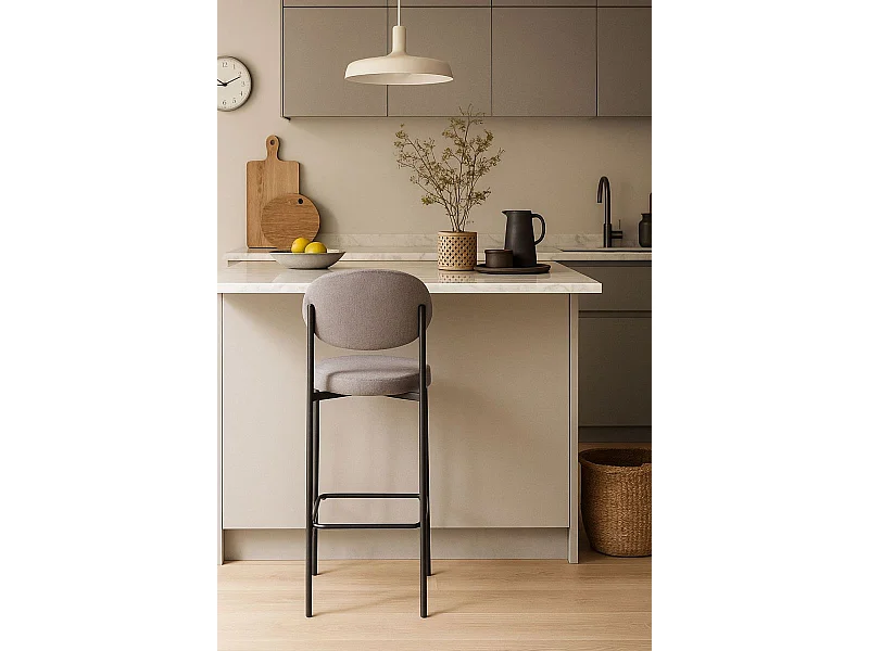 Taburetes Cocina - Taburete Pioro - Gris oscuro