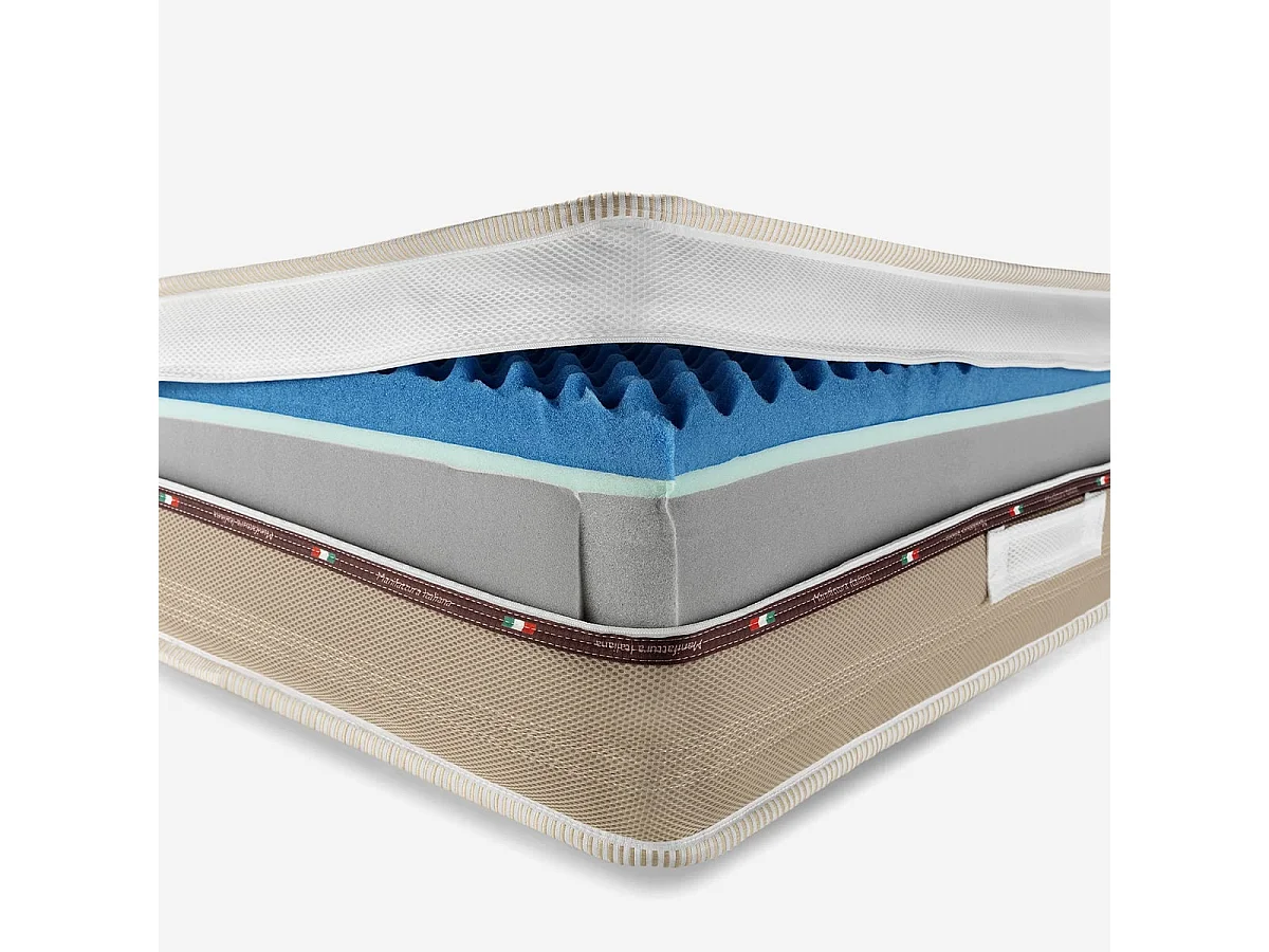 Aster Dream,  Materasso in Memory Foam e Molle Insacchettate  (140cm X 200cm X 26cm)
