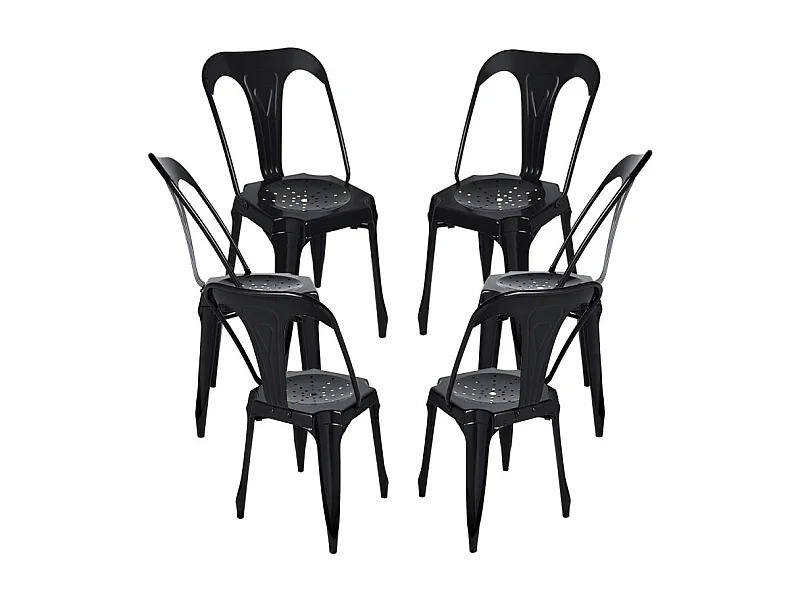 Packs Sillas Comedor - Pack 6 Sillas Ulix - Negro