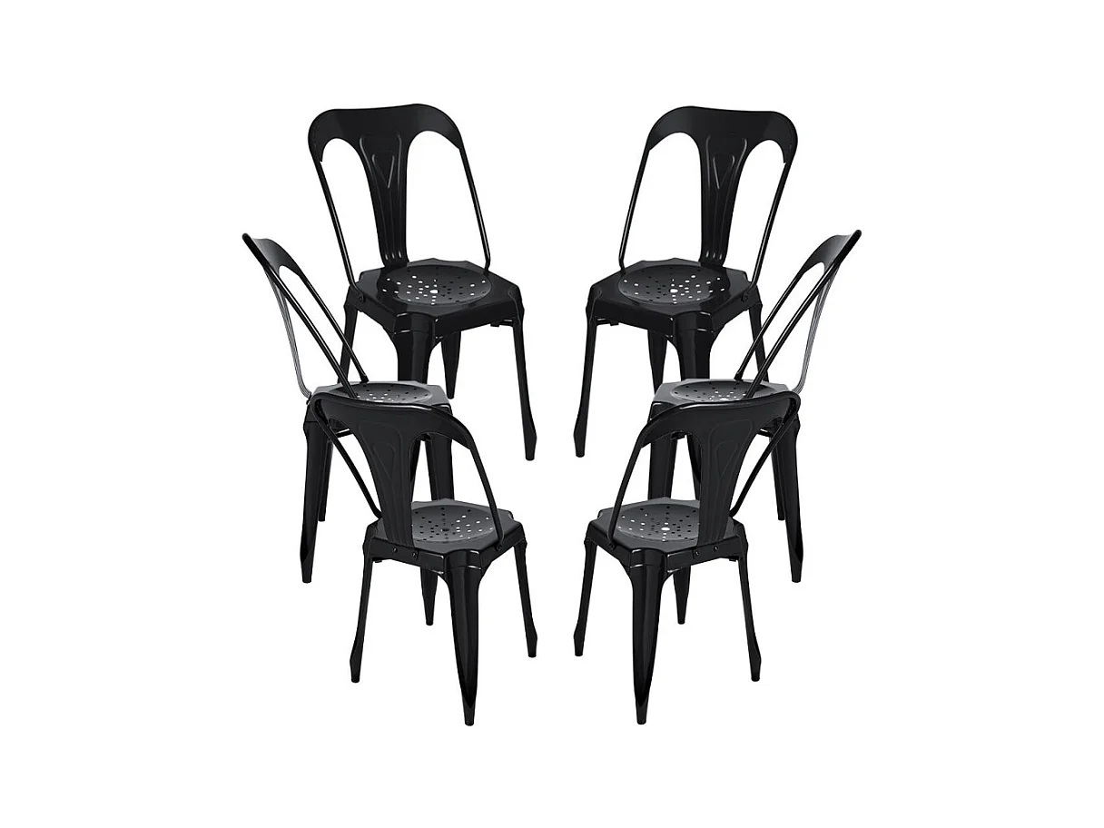 Packs Sillas Comedor - Pack 6 Sillas Ulix - Negro