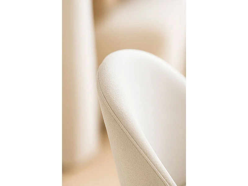 Sillas Comedor - Silla White Vint Tela - Blanco