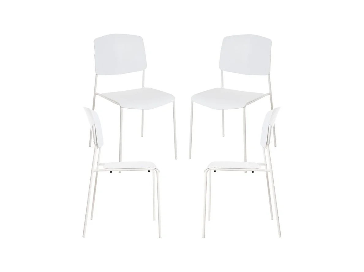 Packs Sillas Comedor - Pack 4 Sillas Chiel - Blanco