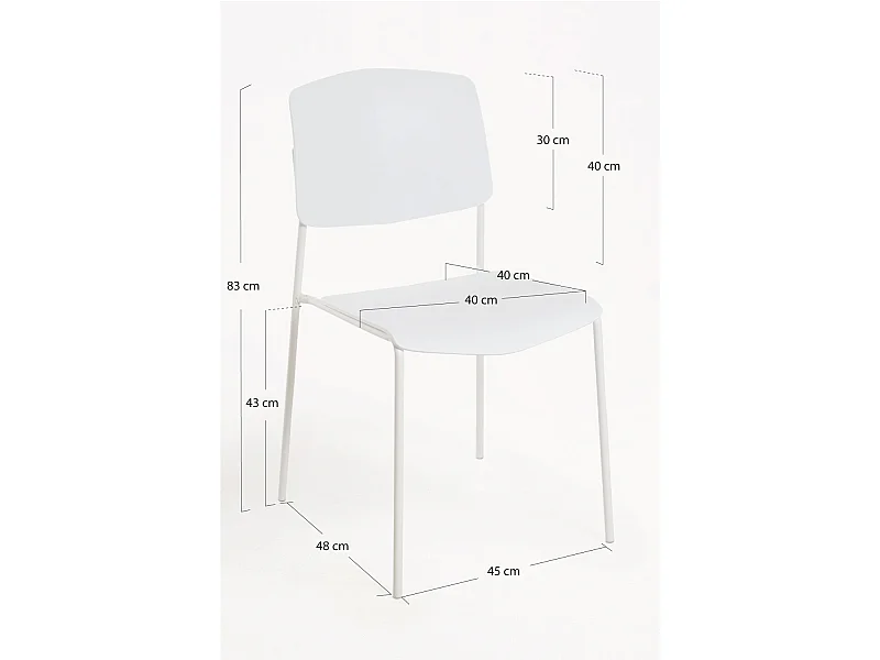 Packs Sillas Comedor - Pack 4 Sillas Chiel - Blanco