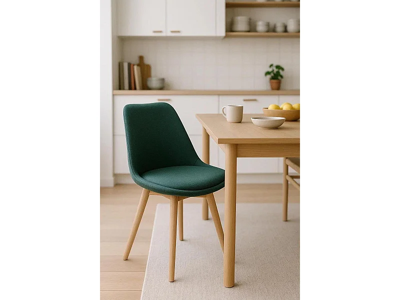 Sillas Comedor - Silla Synk Tela - Verde