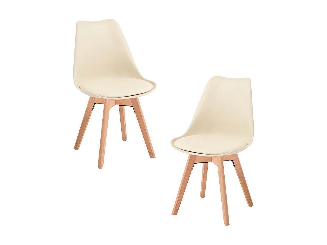 Packs Sillas Comedor - Pack 2 Sillas Synk Basic - Mousse Limón