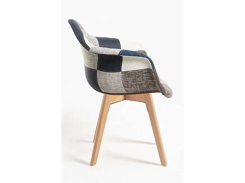 Sillas Comedor - Silla Belu Patchwork - Azul