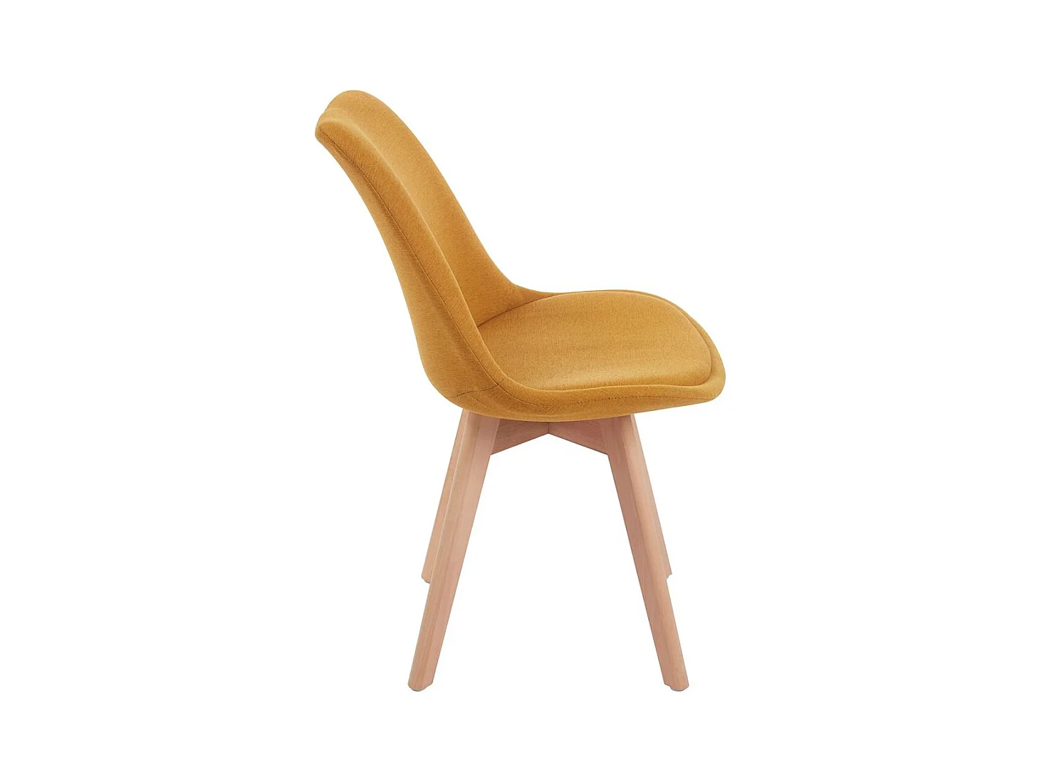 Packs Sillas Comedor - Pack 4 Sillas Synk Tela - Mostaza