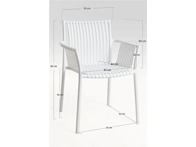Sillas Comedor - Silla Docis - Blanco