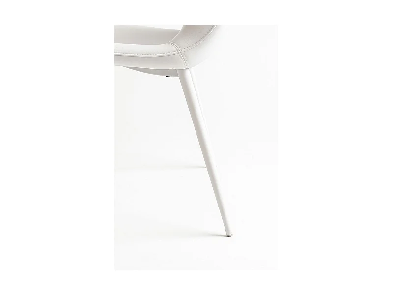 Packs Sillas Comedor - Pack 4 Sillas White Teok Polipiel - Blanco