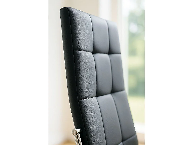 Sillas Comedor - Silla Vara Polipiel - Negro