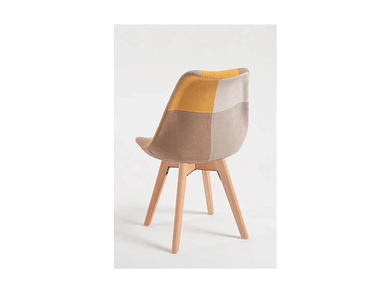 Packs Sillas Comedor - Pack 2 Sillas Synk Patchwork - Amarillo