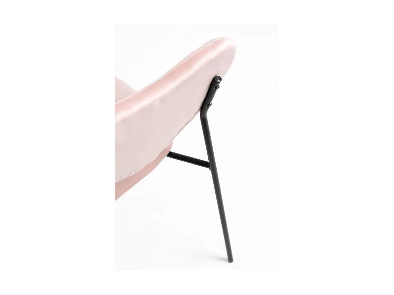 Packs Sillas Comedor - Pack 6 Sillas Cora Black Terciopelo - Rosa