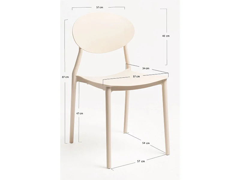 Sillas Comedor - Silla Bután - Beige
