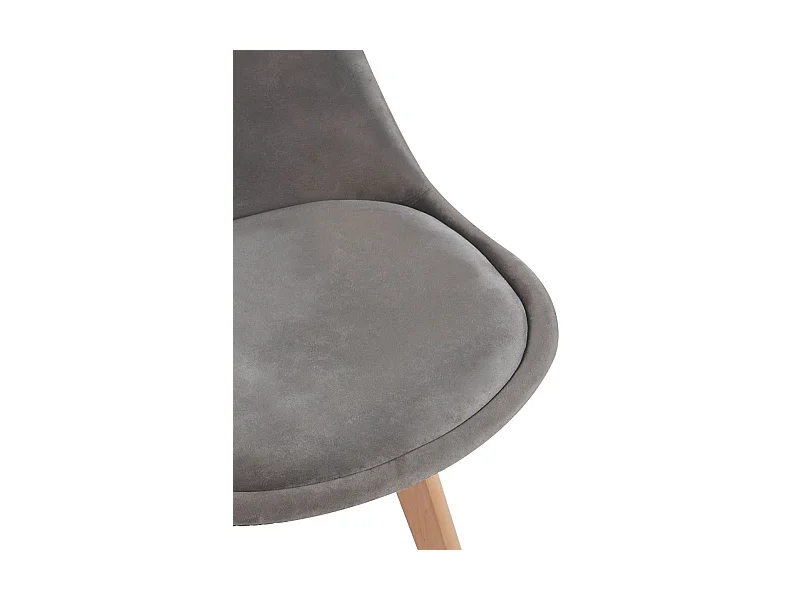 Packs Sillas Comedor - Pack 6 Sillas Synk Terciopelo - Gris oscuro