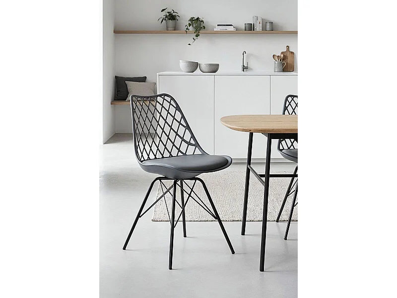 Sillas Comedor - Silla Iron Mima - Gris oscuro