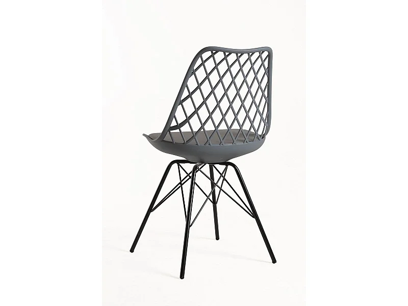Sillas Comedor - Silla Iron Mima - Gris oscuro