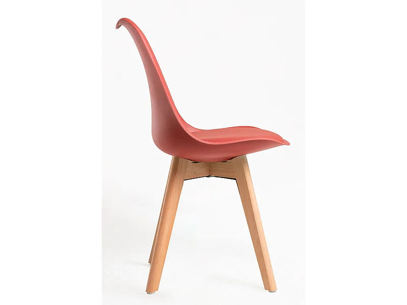 Packs Sillas Comedor - Pack 4 Sillas Synk Basic - Rojo Vino