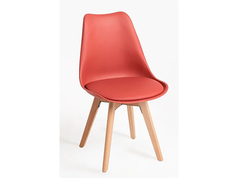 Packs Sillas Comedor - Pack 4 Sillas Synk Basic - Rojo Vino