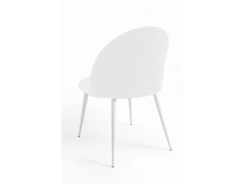 Packs Sillas Comedor - Pack 6 Sillas White Vint Tela - Blanco