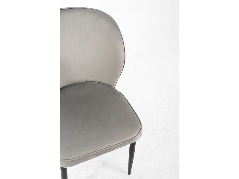 Sillas Comedor - Silla Teile Terciopelo - Gris