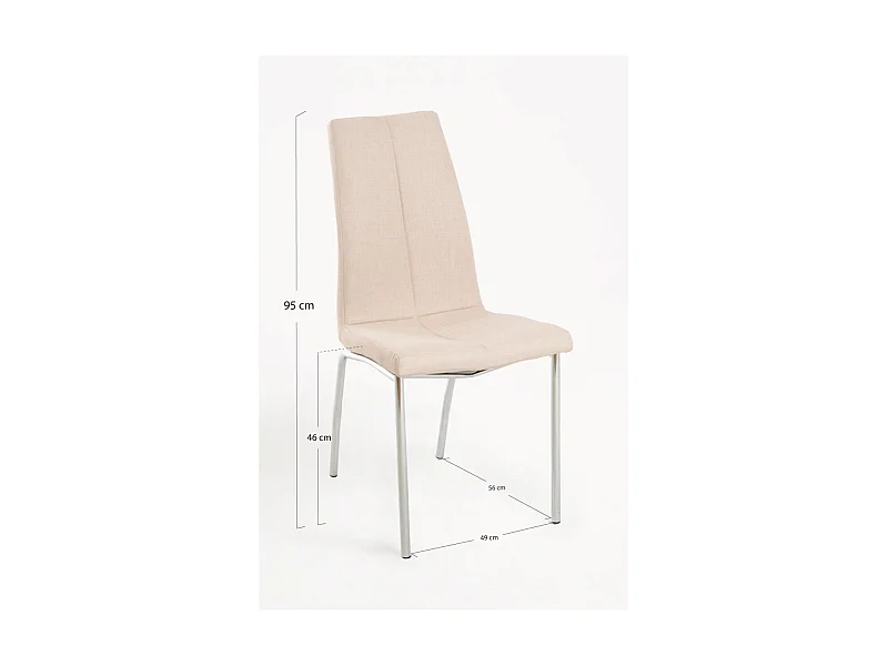 Sillas Comedor - Silla Humi Tela - Beige