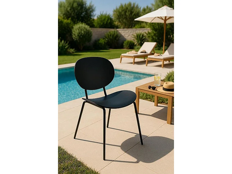 Sillas Comedor - Silla Dony - Negro