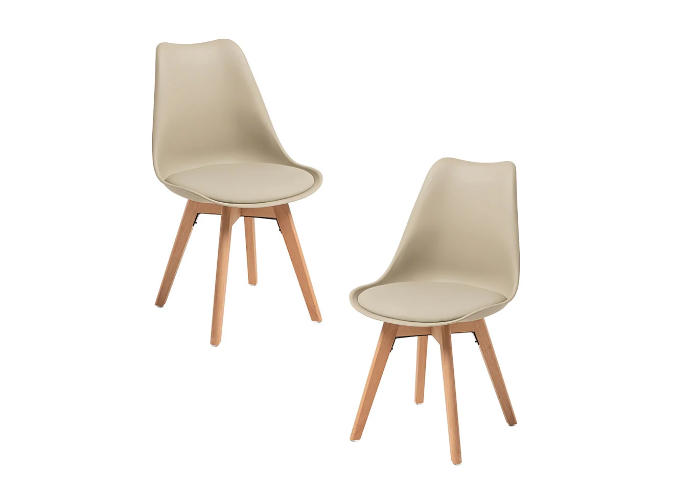 Packs Sillas Comedor - Pack 2 Sillas Synk Basic - Greige