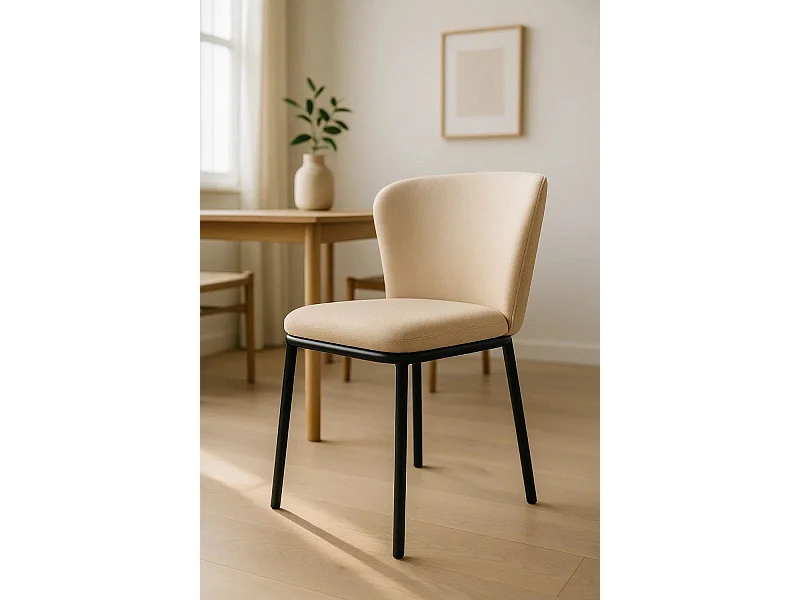 Sillas Comedor - Silla Nati Tela - Beige