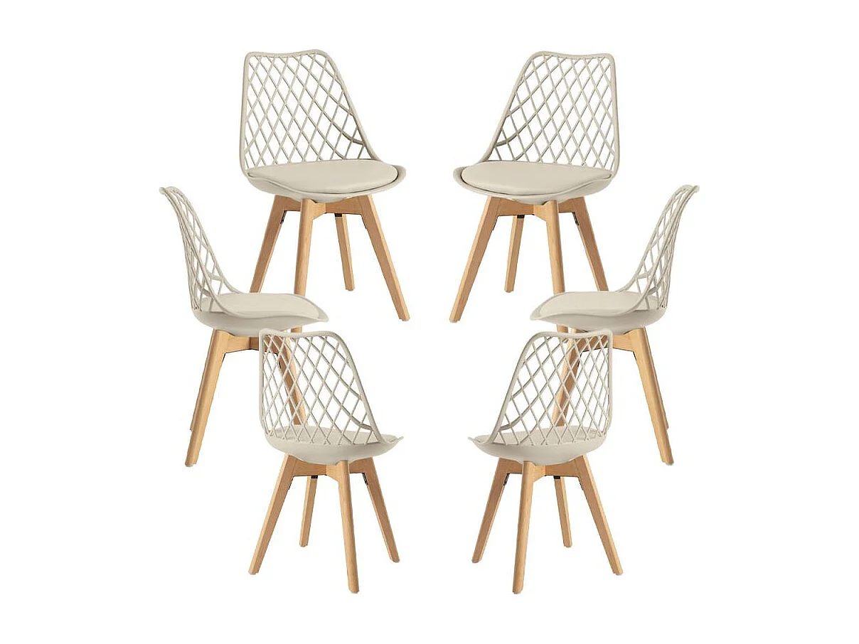 Packs Sillas Comedor - Pack 6 Sillas Mima - Greige