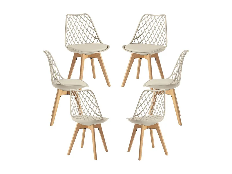 Packs Sillas Comedor - Pack 6 Sillas Mima - Greige