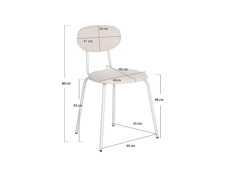 Sillas Comedor - Silla Tati - Beige