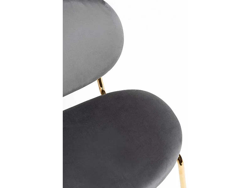 Sillas Comedor - Silla Lenor Golden Terciopelo - Gris