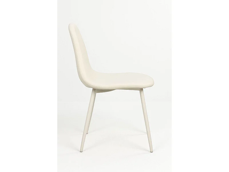 Packs Sillas Comedor - Pack 6 Sillas White Teok Tela - Blanco