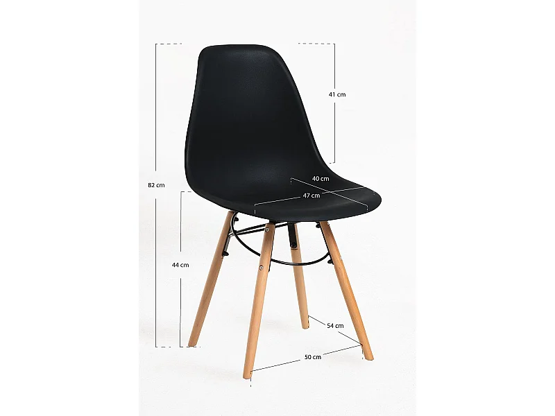 Sillas Comedor - Silla Nedi - Negro