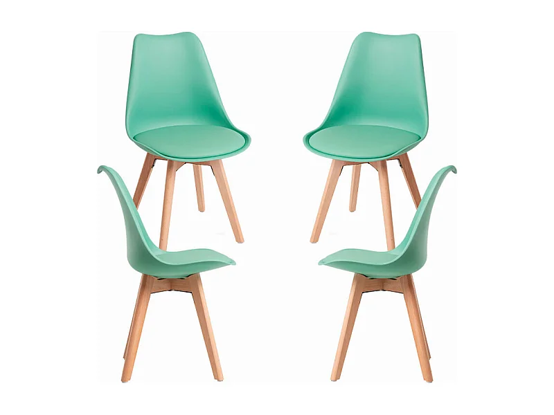 Packs Sillas Comedor - Pack 4 Sillas Synk Basic - Verde Jade