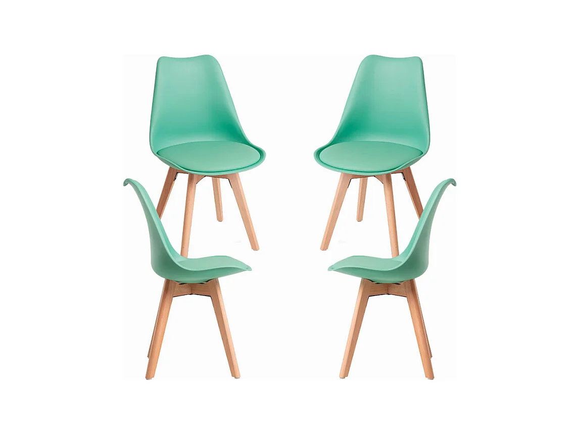 Packs Sillas Comedor - Pack 4 Sillas Synk Basic - Verde Jade