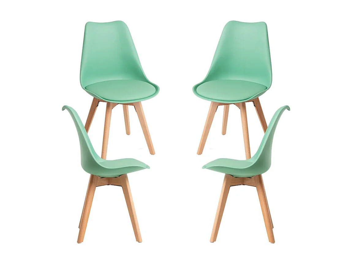 Packs Sillas Comedor - Pack 4 Sillas Synk Basic - Verde Jade