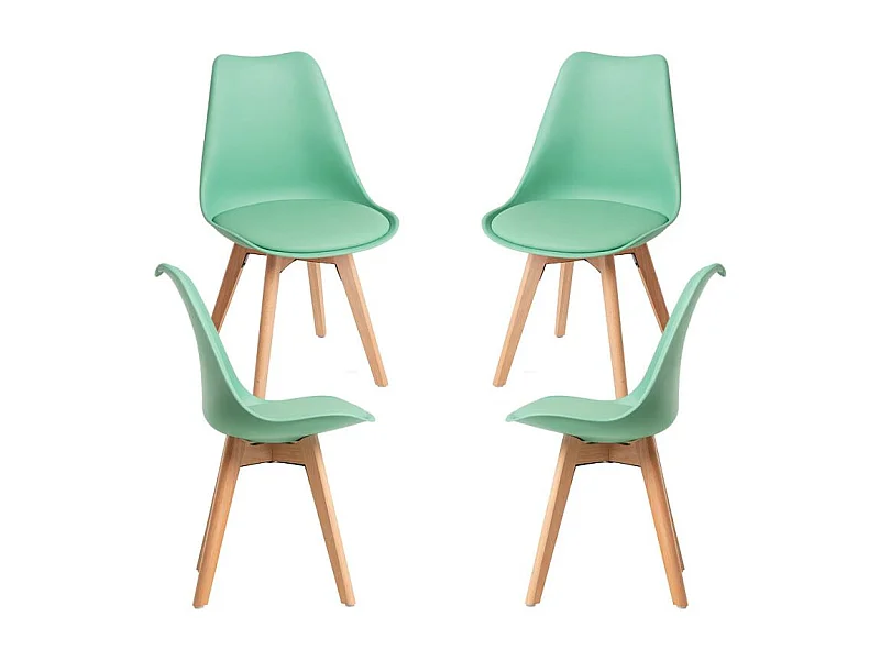 Packs Sillas Comedor - Pack 4 Sillas Synk Basic - Verde Jade